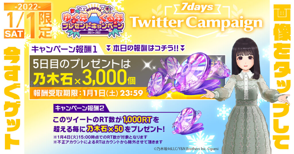 7days Twitter キャンペーン5日目